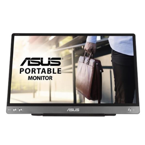 ASUS ZenScreen MB14AC - Monitor a LED - 14" - portatile - 1920 x 1080 Full HD (1080p) - IPS - 220 cd/m² - 700:1 - 5 ms - USB-C - grigio scuro